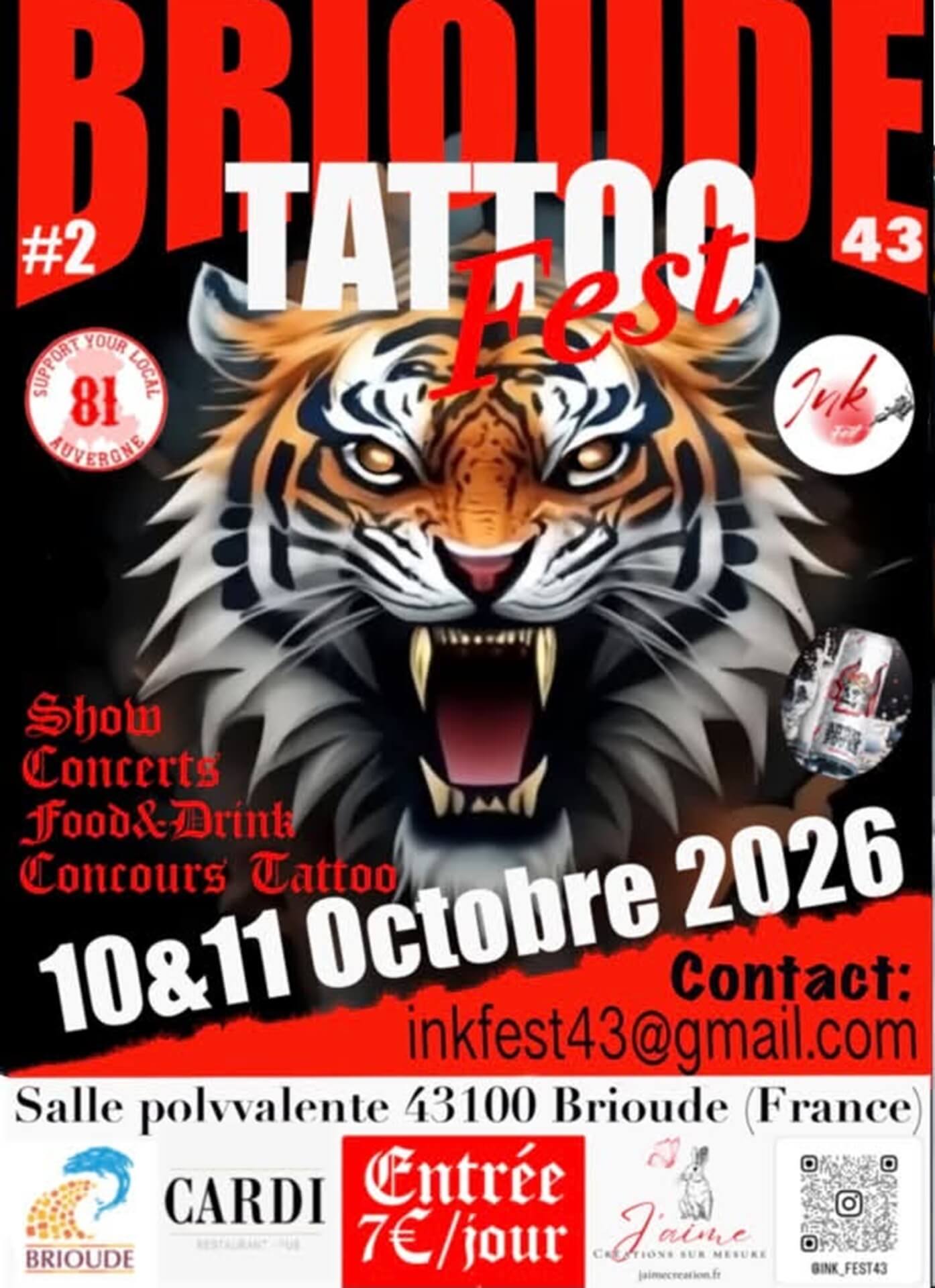 Brioude Tatoo Fest 2e édition_Brioude