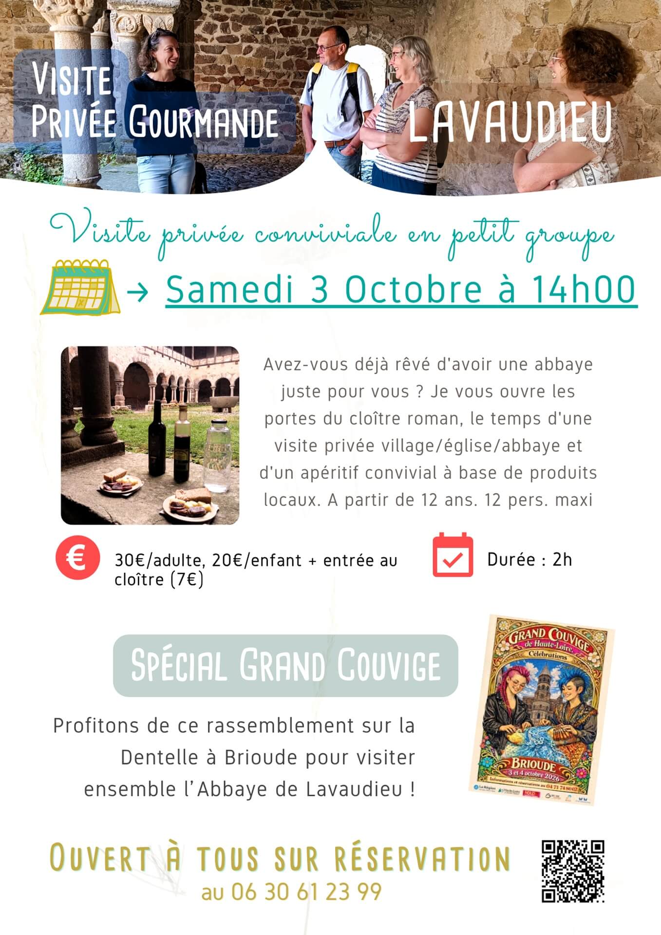 Visite privée gourmande Lavaudieu