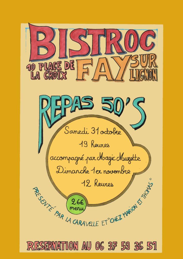 Repas 50's_Fay-sur-Lignon