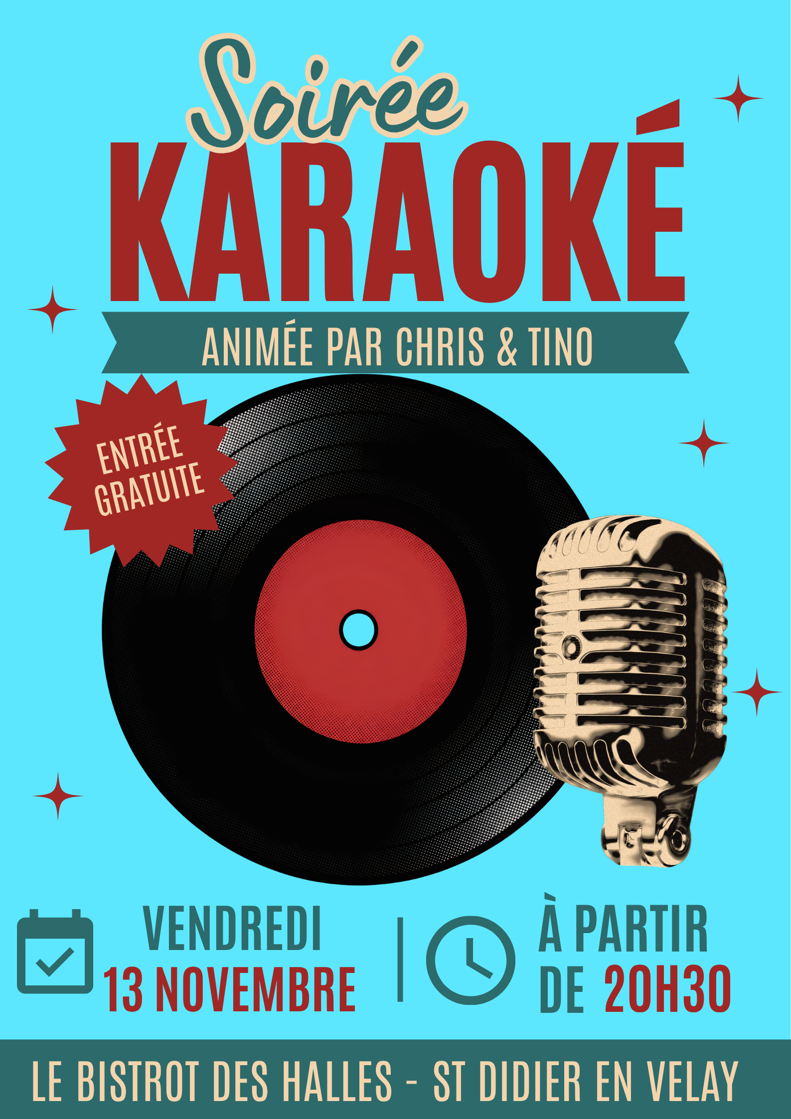 Soirée karaoké au Bistrot des Halles_Saint-Didier-en-Velay