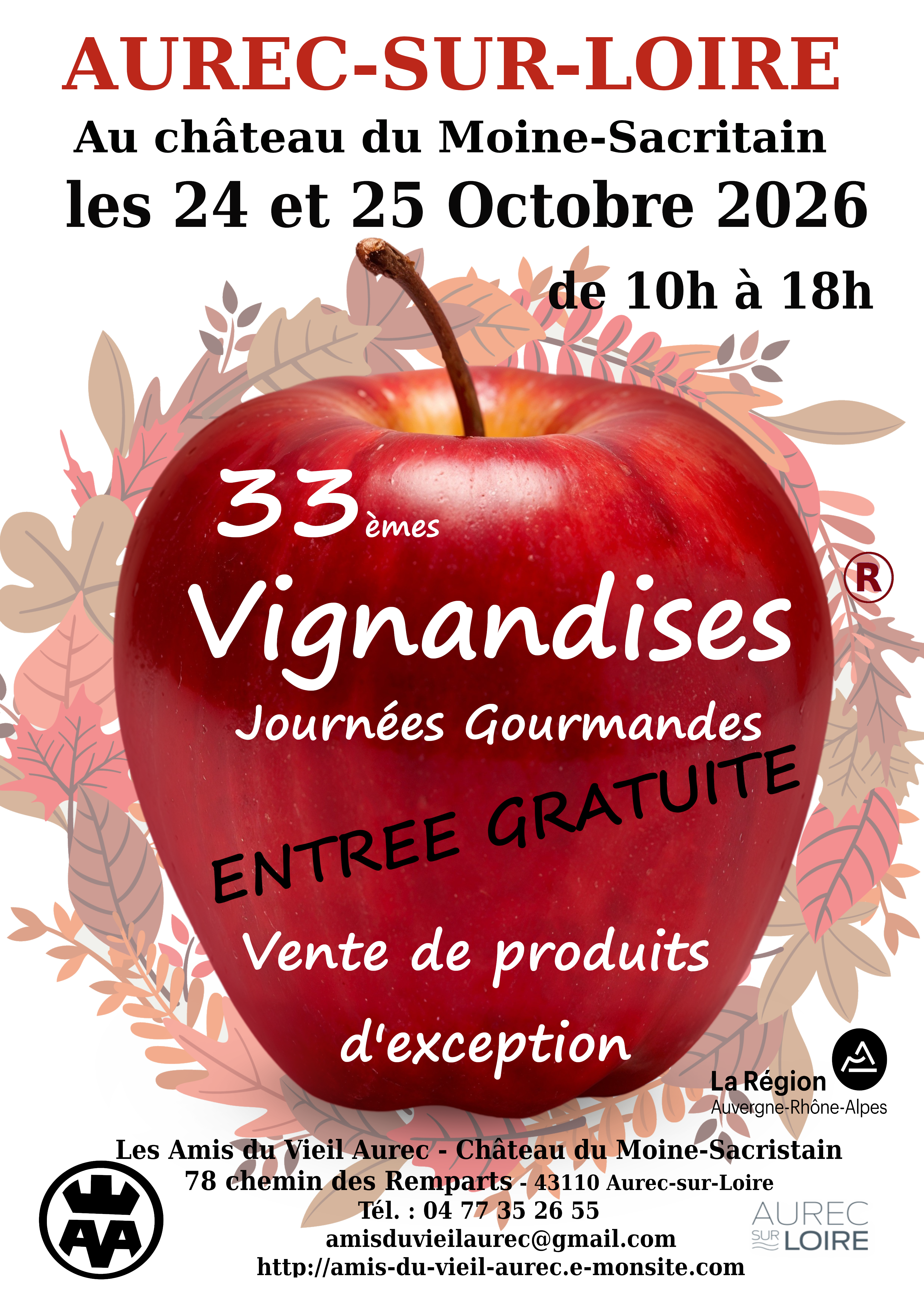 Les 33ème Vignandises : journées gourmandes_Aurec-sur-Loire