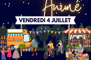 Marché animé nocturne_Saint-Didier-en-Velay