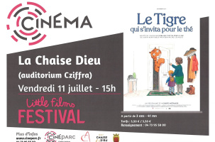 Ciné goûter : «Le tigre qui s'invita pour le thé"_La Chaise-Dieu-affiche