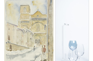 Exposition d'aquarelles et de photographies_La Chaise-Dieu