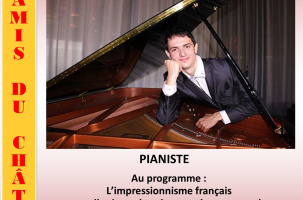 Concert dans le cadre de "musique au château" :  Jean Baptiste MATHULIN, pianiste_Monistrol-sur-Loire