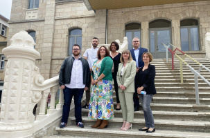 L'équipe est notamment constituée des infirmiers Rémy, Nadia et Morgane (au 1er plan)