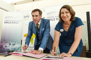 Marine Neuville, Directrice du FIPHFP et Julien Keunebroek, directeur du CHER