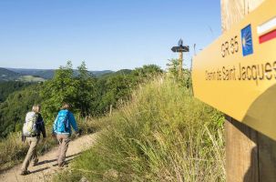 Le GR 65, véritable attraction pédestre pour des milliers de visiteurs au départ du Puy. 