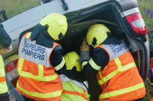 Les pompiers en action.