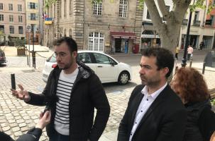 Laurent Johanny, aux côtés de Fabien Surrel, après les écoutes compromettantes.