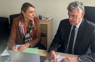 Isabelle Valentin et Jean-Pierre Vigier député LR de Haute-Loire