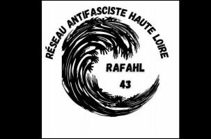 Le logo de RAFAHL Haute-Loire, une vague contre le fascisme.