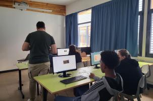 Les élèves lors du stage Teknik proposé par FACE43