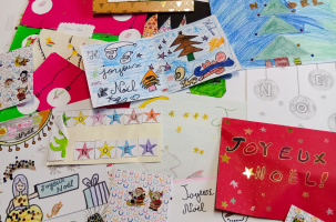 Dessins distribués aux adhérents de l'association Amaelles UNA43