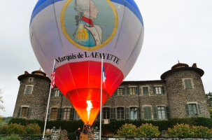 Lors de l'annonce de l'événement samedi 24 octobre au château de Chavaniac Lafayette