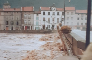 La crue de 1980 a fait été dévastatrice sur le plan humain et financier. Ici, à Brives.