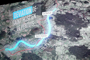 La déviation Saint-Hostien/Le Pertuis soutenue par les uns, conspuée par les autres. 