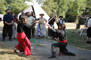 Scène de combat entre pirates