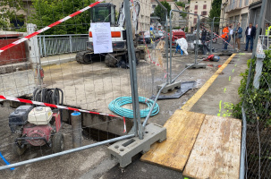 L'accès sera fermé, normalement, pendant quatre semaines. 