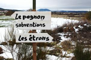 Tel était le panneau installé par les habitants à proximité de la pollution du Say.