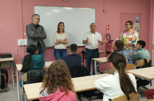 Les conseillers départementaux ont rencontré les nouveaux collégiens d'Anne Franck. 