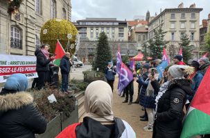 Une quarantaine de personnes au Puy rassemblées en soutien au peuple palestinien