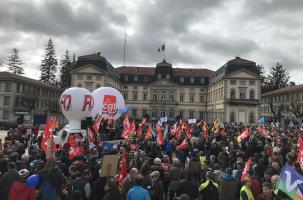 Place du Breuil, manifestation contre la réforme des retraites, samedi 11 mars 2023