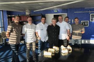 Sept des douze membres du Syndicat des pâtissiers de Haute-Loire.