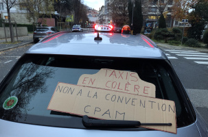 Manifestation des taxis altiligériens