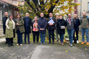 Visite de chantier pour voir l'avancée des travaux
