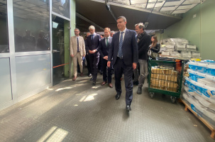 Visite des locaux vanat les premiers travaux