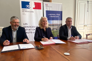 Signature de convention pour adapter la gestion de l'eau