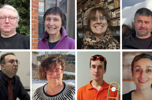 Camille Chapuis (en bas à gauche) et Laurence Ballandraux (en bas à droite).