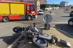 C'est à ce carrefour de Saint-Rémy que s'est produit l'accident de la route.