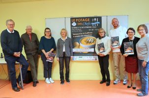 Le Potage des Chefs, parrainé par Guillaume Fourcade, au profit d'Habitat et Humanisme 43.