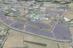 Projet de l'implantation des panneaux photovoltaïques autour de l'entreprise Fareva. 