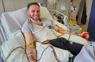 Romain heureux et fier d'avoir offert une nouvelle chance à une malade