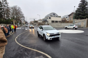 L'ouverture du rond-point a, tout de suite, rendu la circulation fluide sur l'av. de Vals.