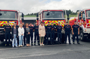 Les sapeurs-pompiers présentent les nouveaux véhicules