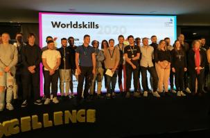 Les jeunes gagnants récompensés lors de la Soirée de l'Excellence de BTP CFA AuRA