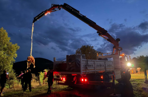 L'opération s'est prolongée jusqu'à la tombée de la nuit