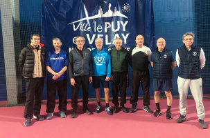 Les équipes du Puy et et de Bordeaux au cours de la rencontre 29 janvier 