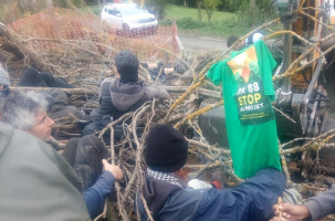 La lutte des sucs toujours debout contre les chenilles métalliques de la Région. 