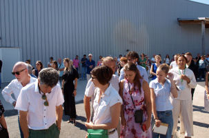 Elus et partenaires étaient présents en nombre pour l'inauguration du site de Chaspuzac.