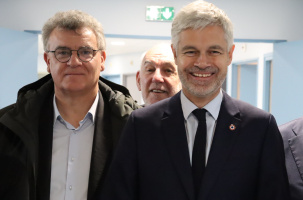 Jean-Pierre Vigier et Laurent Wauquiez, tous les deux députés LR de la Haute-Loire.