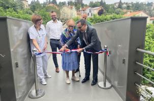 Ce lundi 3 juillet la Passerelle des Patios du Velay a été inaugurée