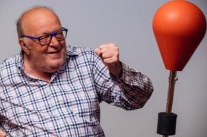 Bernard Mabille toujours prêt à puncher. 