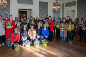 Des décos, des fleurs et des sourires pour ce concours de Noël.