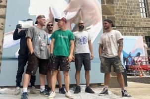 Le Conseil départemental en voit de toute les couleurs avec la troupe des six graffeurs