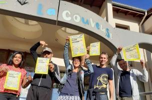 Une partie de la fine équipe organisatrice de la soirée Plizir Potager. 